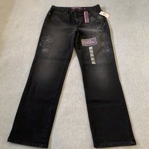 NWT Gloria Vanderbilt black jeans